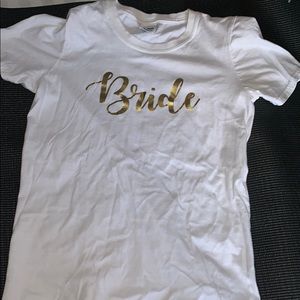 Bride to Be White Tee